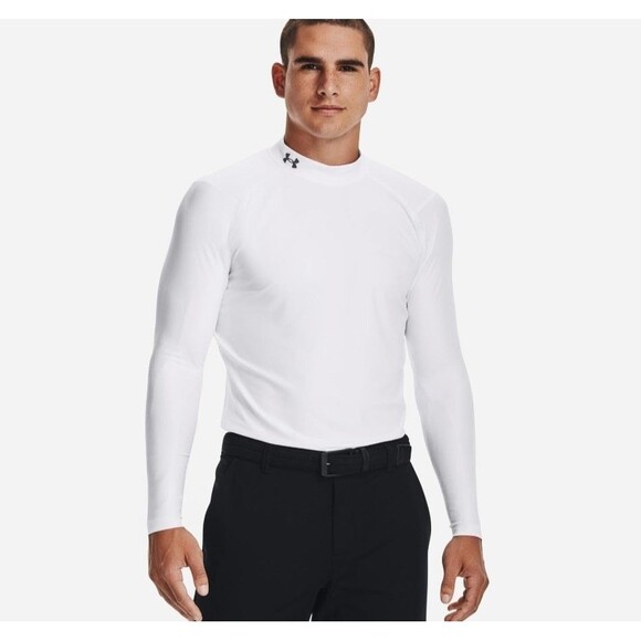 Under Armour Golf Size L Cold Gear Fitted Long Sleeve Shirt Compression Stretch - Picture 1 of 9